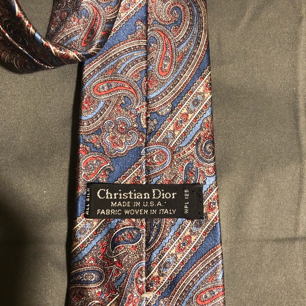 Christian Dior Paisley Tie